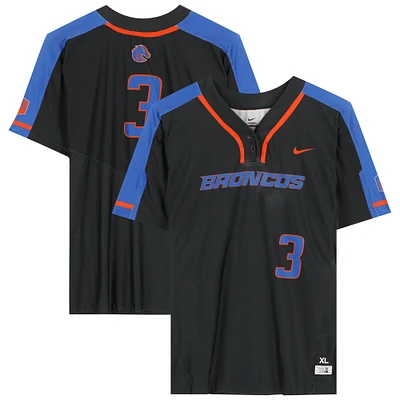 Boise State Broncos Team-Issued #3 Black Jersey from the Softball Program - Size XL