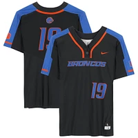 Boise State Broncos Team-Issued #19 Black Jersey from the Softball Program - Size L