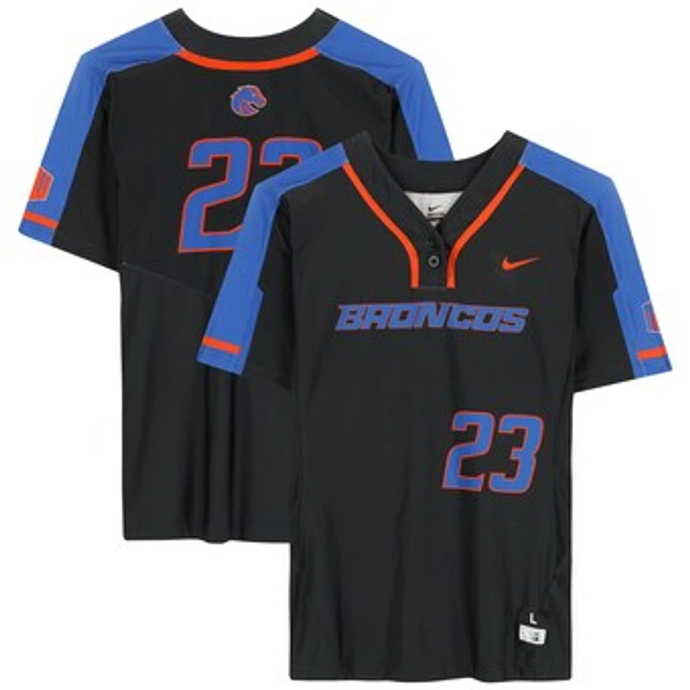 Boise State Broncos Team-Issued #23 Black Jersey from the Softball Program - Size L