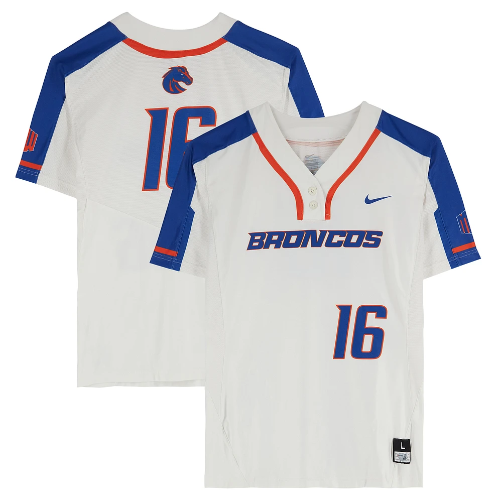 Boise State Broncos Team-Issued #16 Jersey from the Softball Program