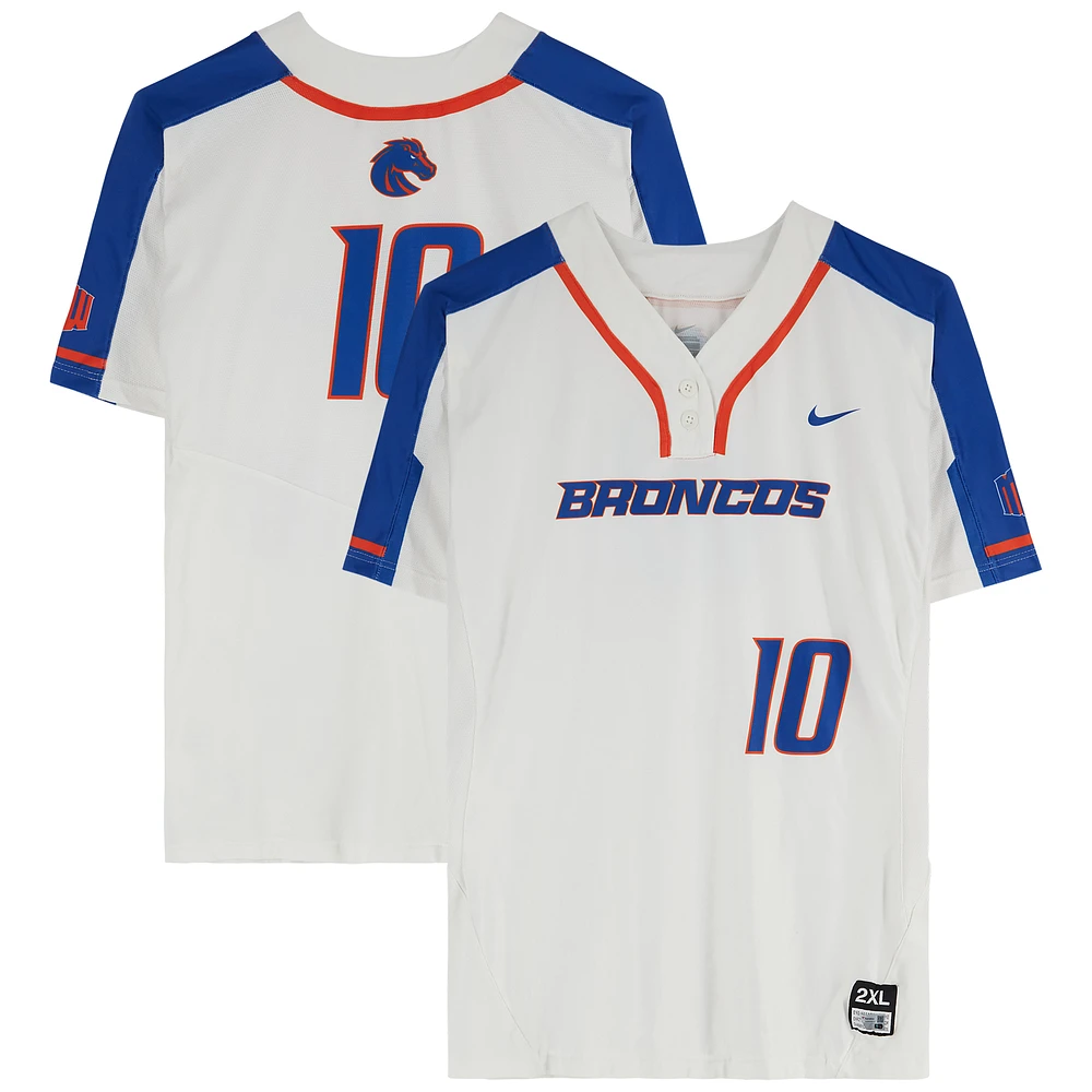 Boise State Broncos Team-Issued #10 Jersey from the Softball Program