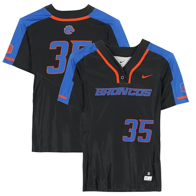 Boise State Broncos Team-Issued #35 Black Jersey from the Softball Program