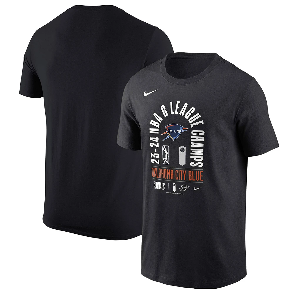 Men's Nike Black Oklahoma City Blue 2024 NBA G-League Champions Core T-Shirt