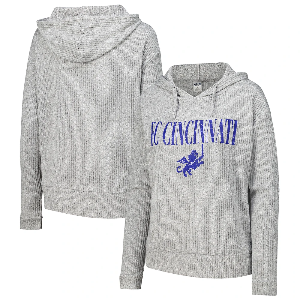 Women's Concepts Sport Gray FC Cincinnati Juniper Long Sleeve Hoodie Top
