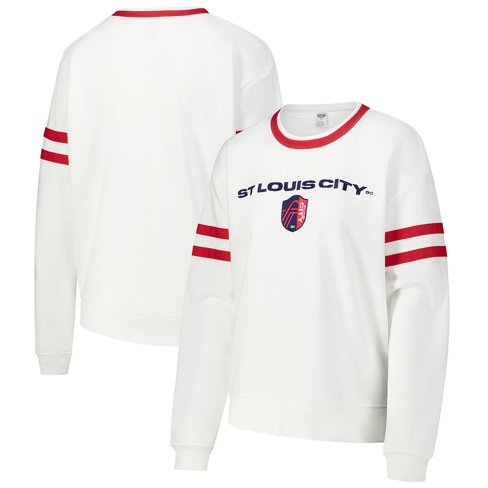 Women's Concepts Sport White St. Louis City SC Borough Long Sleeve Top