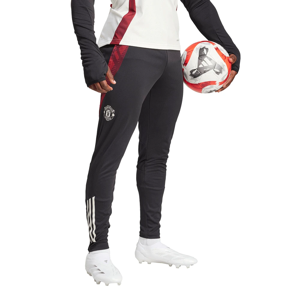Men's adidas Black Manchester United 2024/25 AEROREADY Training Pants