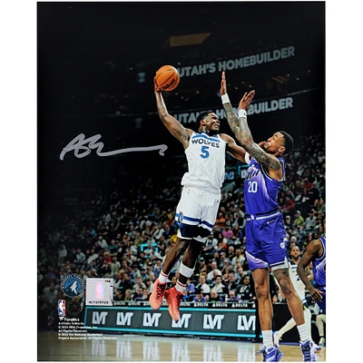 Anthony Edwards Minnesota Timberwolves Autographed 8" x 10" Dunk vs. Utah Jazz Photograph