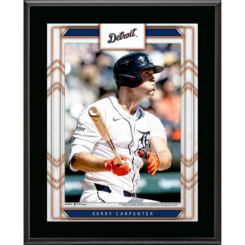 Kerry Carpenter Detroit Tigers 10.5" x 13" Sublimated Player Plaque