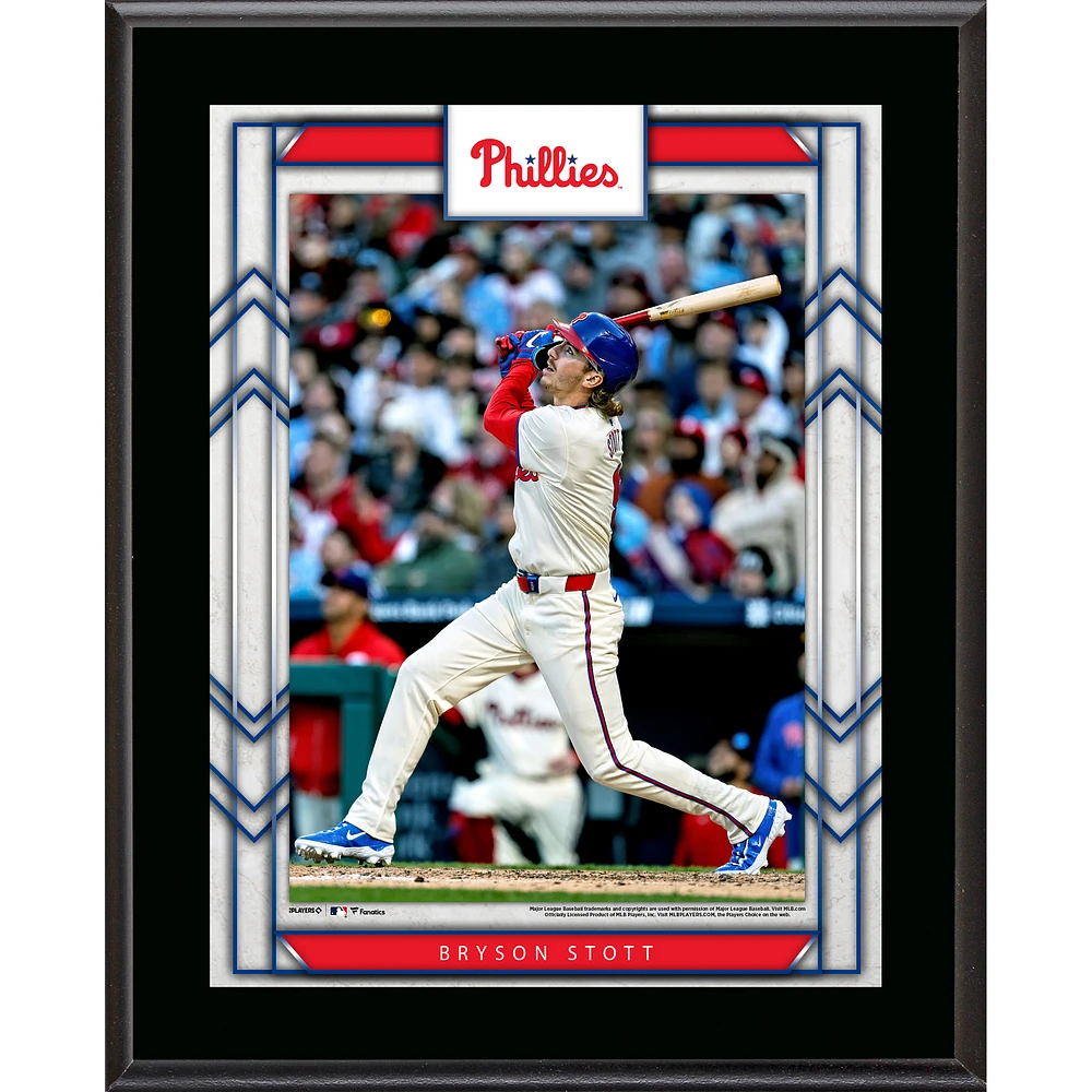 Bryson Stott Philadelphia Phillies 10.5" x 13" Sublimated Player Plaque