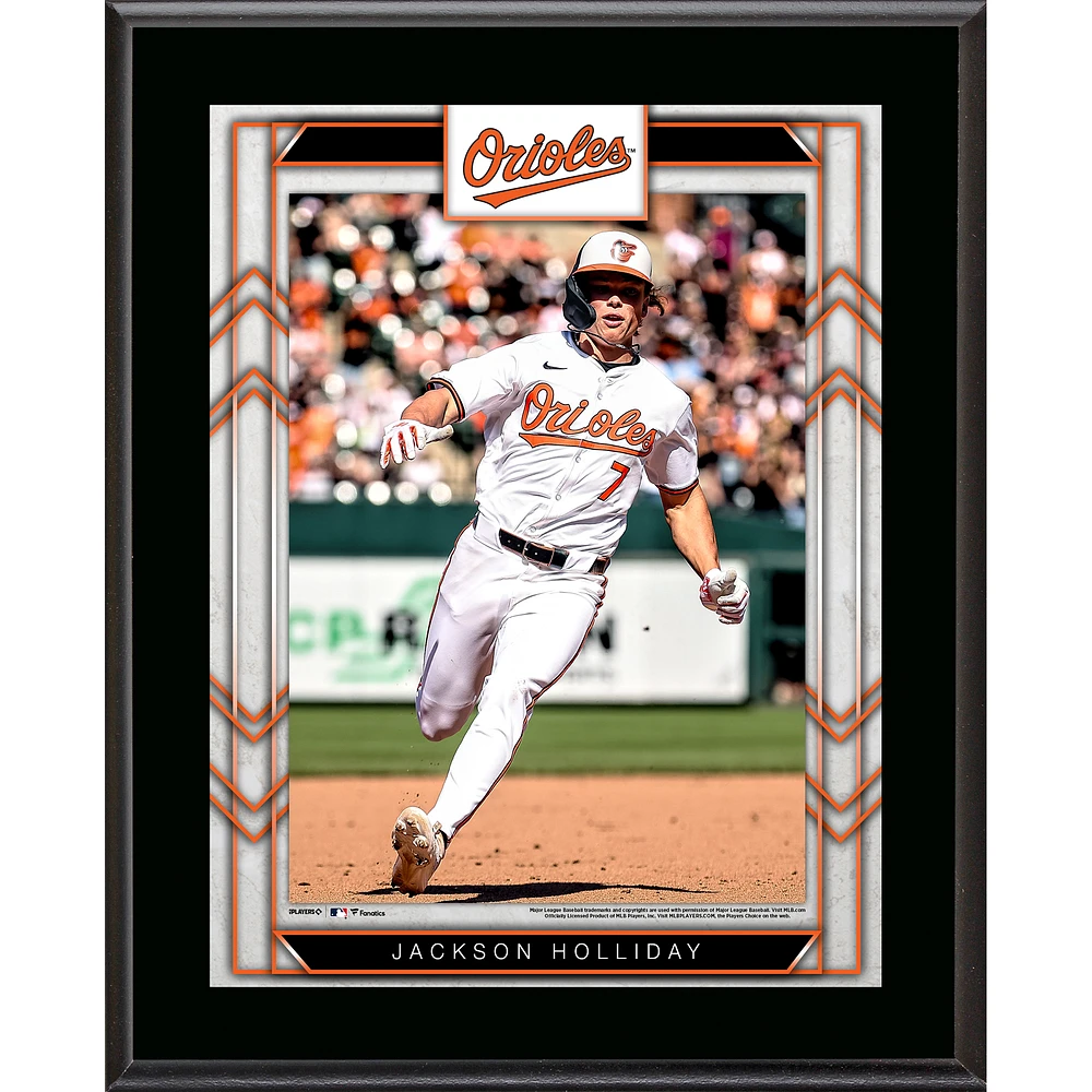 Jackson Holliday Baltimore Orioles 10.5" x 13" Sublimated Player Plaque