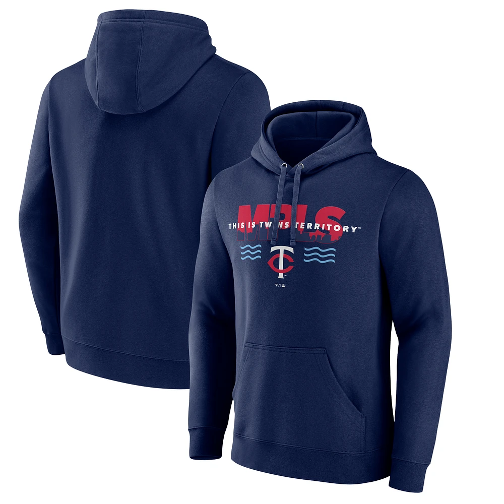 Men's Navy Minnesota Twins Territory Pullover Hoodie