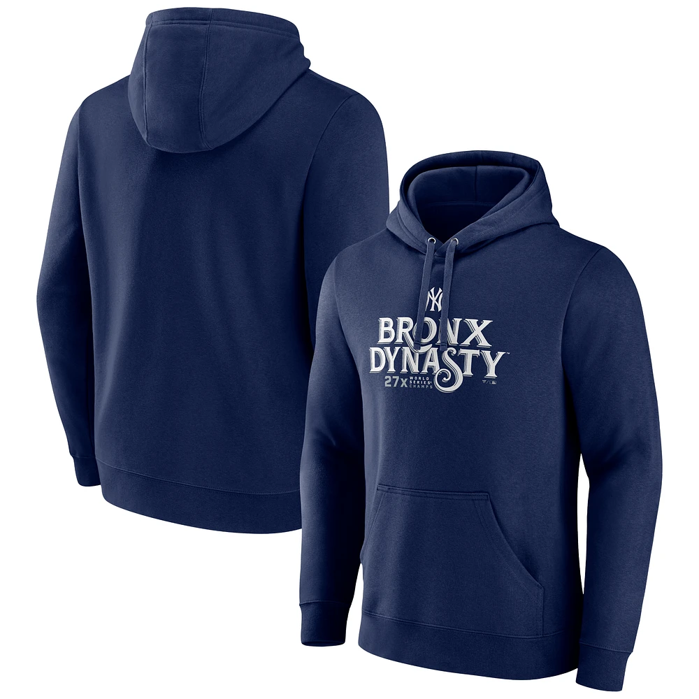 Men's Navy New York Yankees Bronx Dynasty Pullover Hoodie