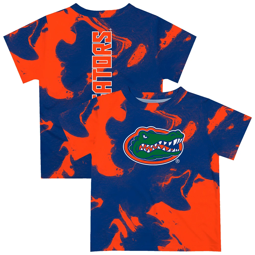 Toddler Vive La Fete Royal/Orange Florida Gators Marble Print T-Shirt