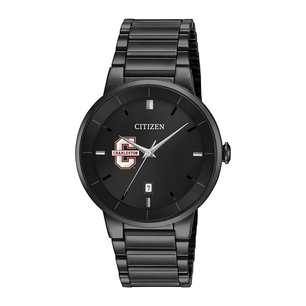 Men's Citizen Watch Black Charleston Cougars Stainless Steel Watch