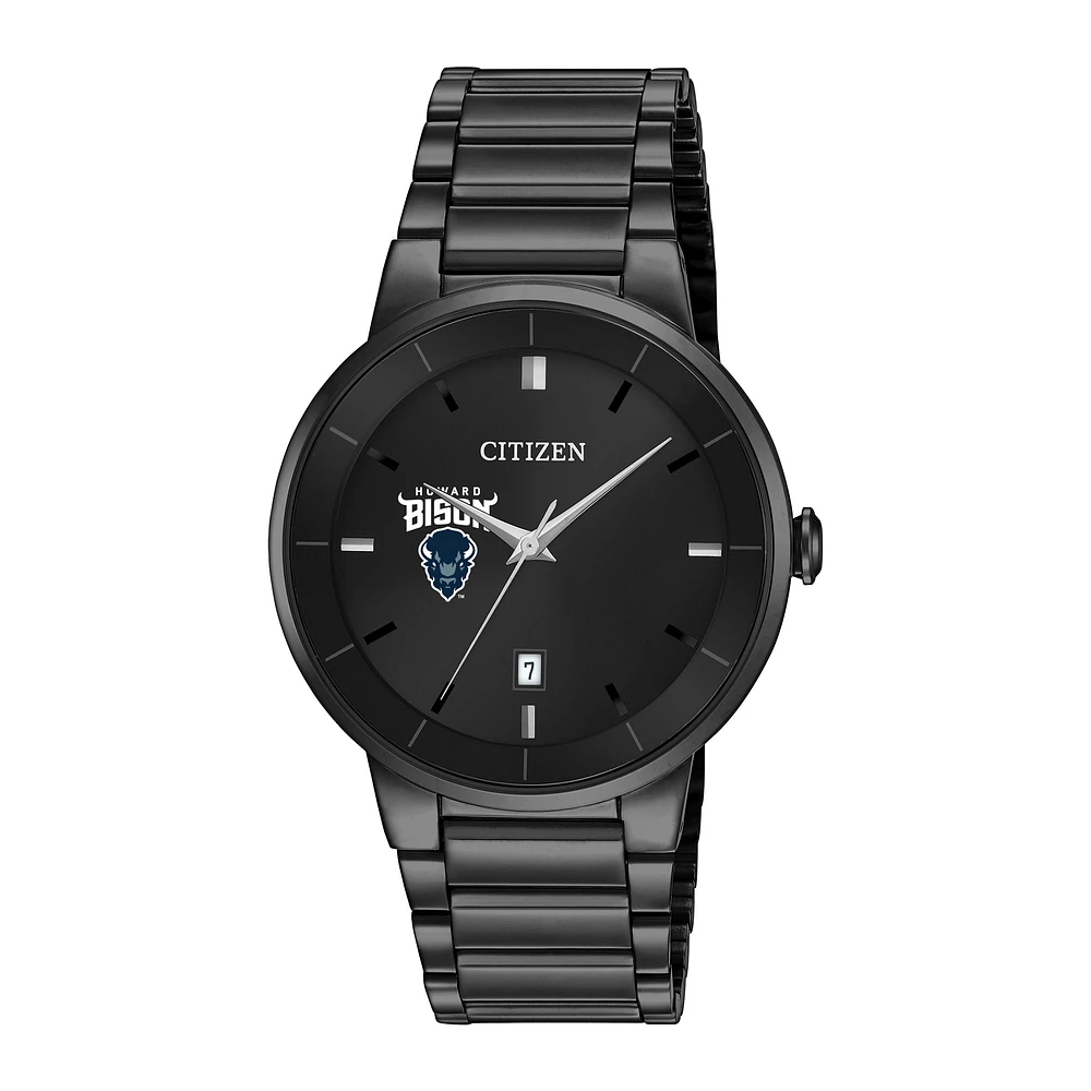 Men's Citizen Watch Black Howard Bison Stainless Steel Watch