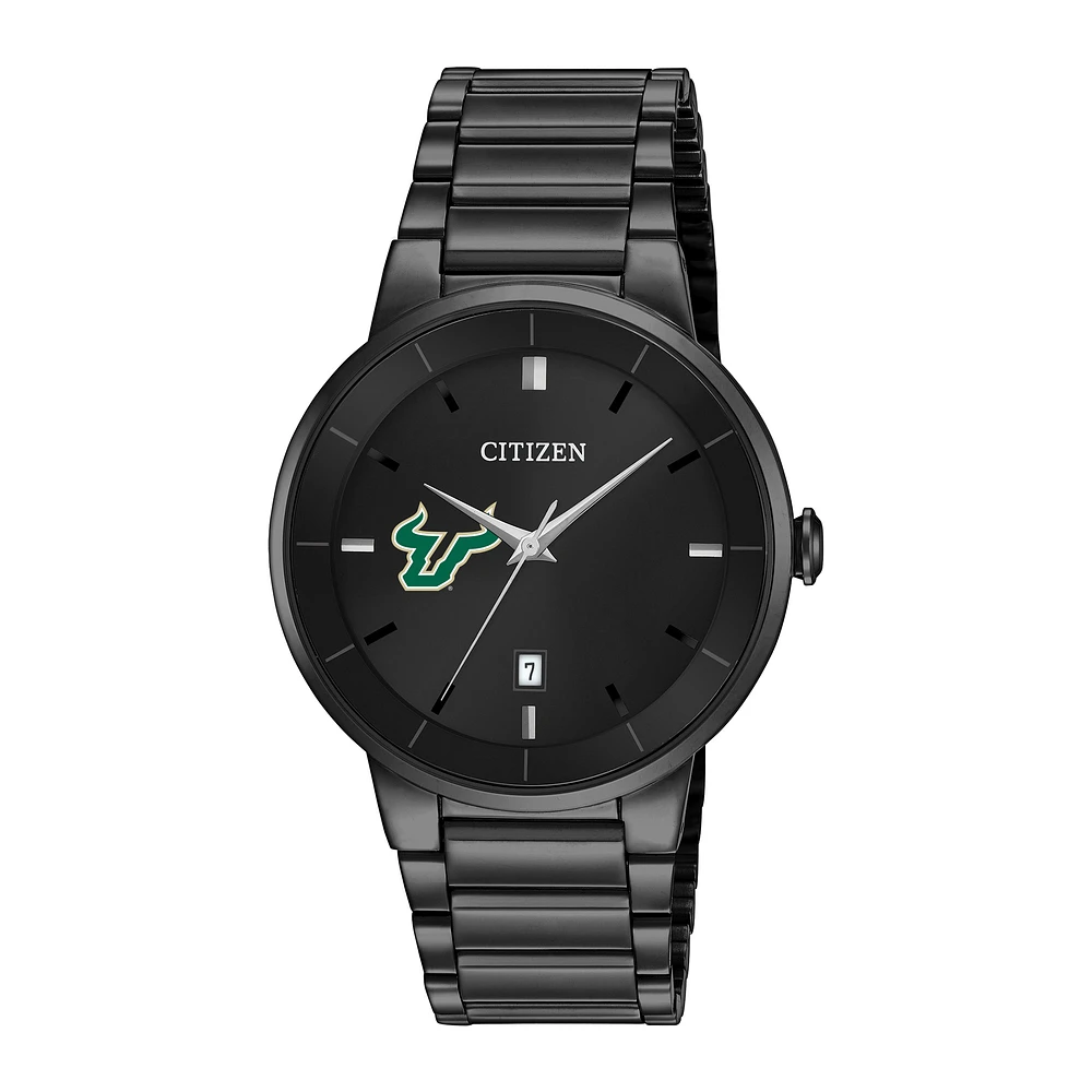 Men's Citizen Watch Black South Florida Bulls Stainless Steel Watch