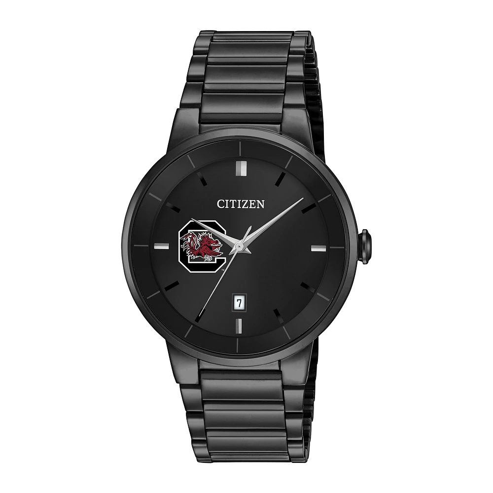 Men's Citizen Watch Black South Carolina Gamecocks Stainless Steel Watch