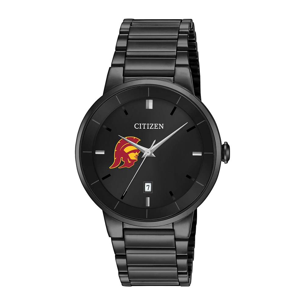 Men's Citizen Watch Black USC Trojans Stainless Steel Watch