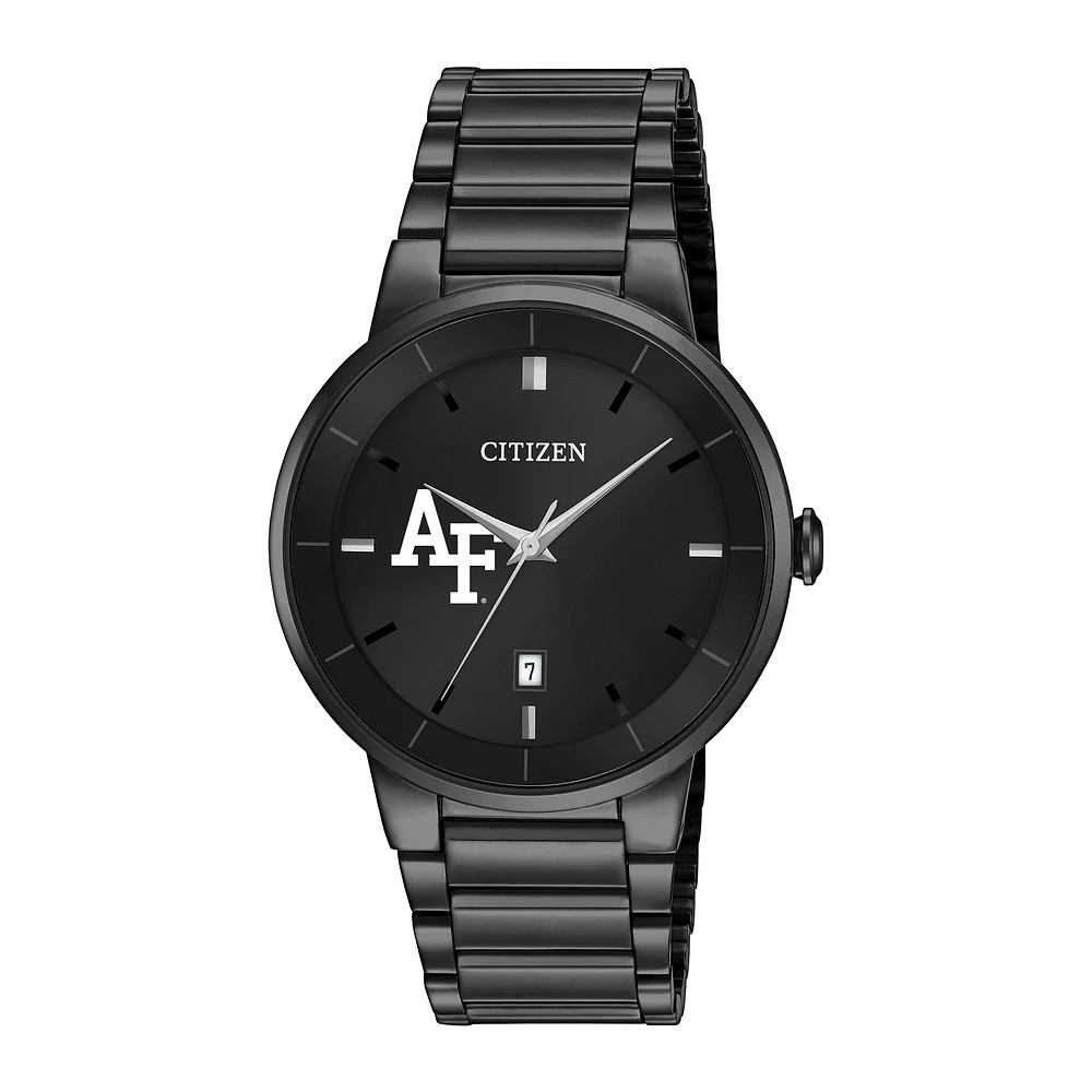 Men's Citizen Watch Black Air Force Falcons Stainless Steel Watch