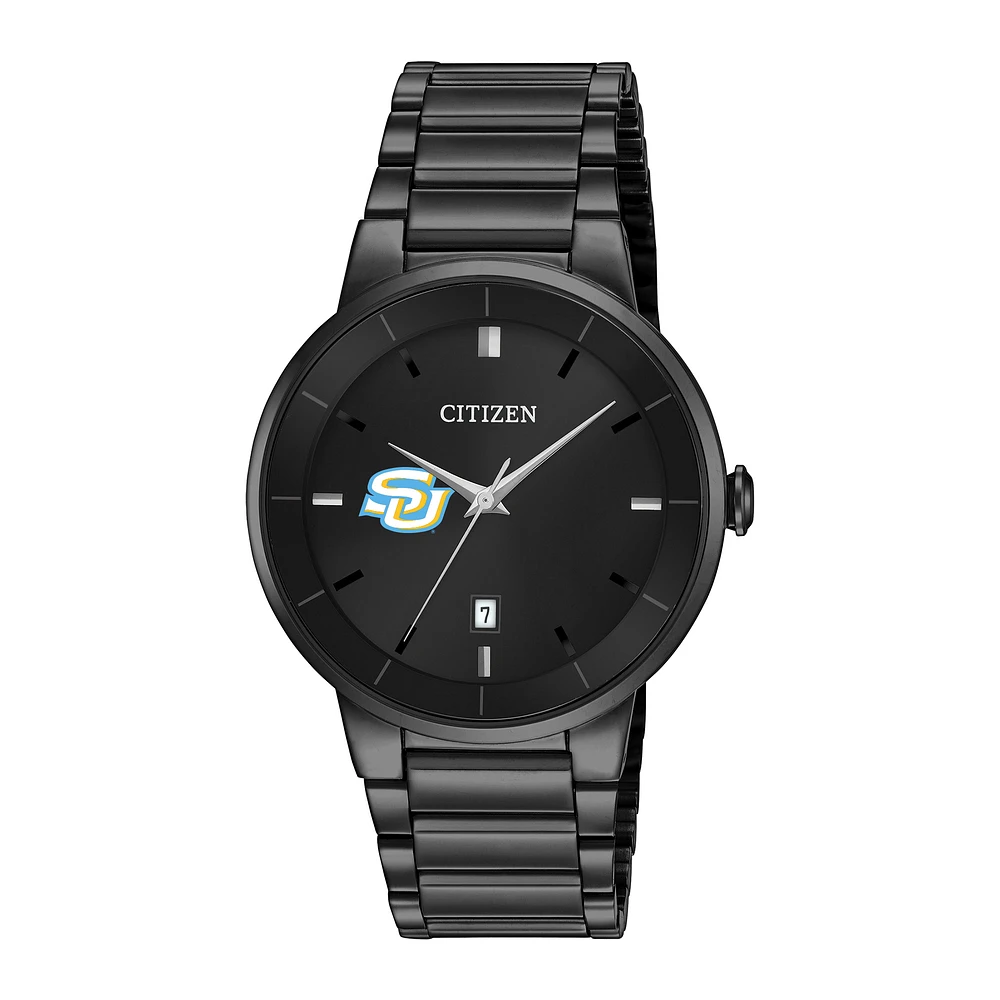 Men's Citizen Watch Black Southern University Jaguars Stainless Steel Watch