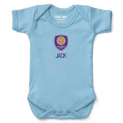 Infant Chad & Jake Light Blue Orlando City SC Logo Personalized Bodysuit