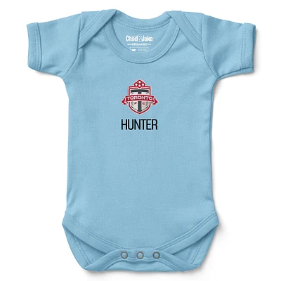 Infant Chad & Jake Light Blue Toronto FC Logo Personalized Bodysuit