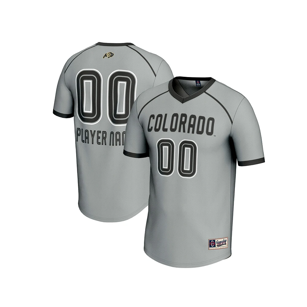 Unisex GameDay Greats Gray Colorado Buffaloes NIL Pick-A-Player Women's Lacrosse Lightweight Jersey