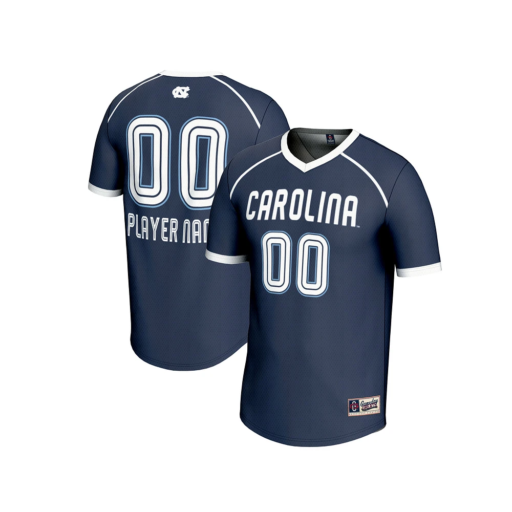 Youth GameDay Greats Navy North Carolina Tar Heels NIL Pick-A-Player Women's Lacrosse Lightweight Jersey