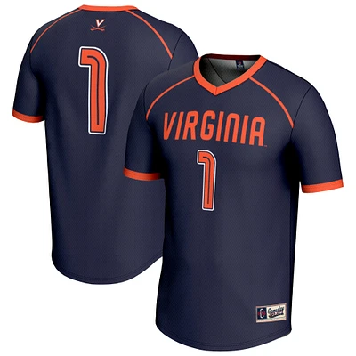 Unisex GameDay Greats #1 Navy Virginia Cavaliers Lightweight Women's Lacrosse Fashion Jersey