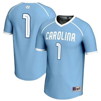 Youth GameDay Greats #1 Carolina Blue North Tar Heels Lightweight Women's Lacrosse Fashion Jersey