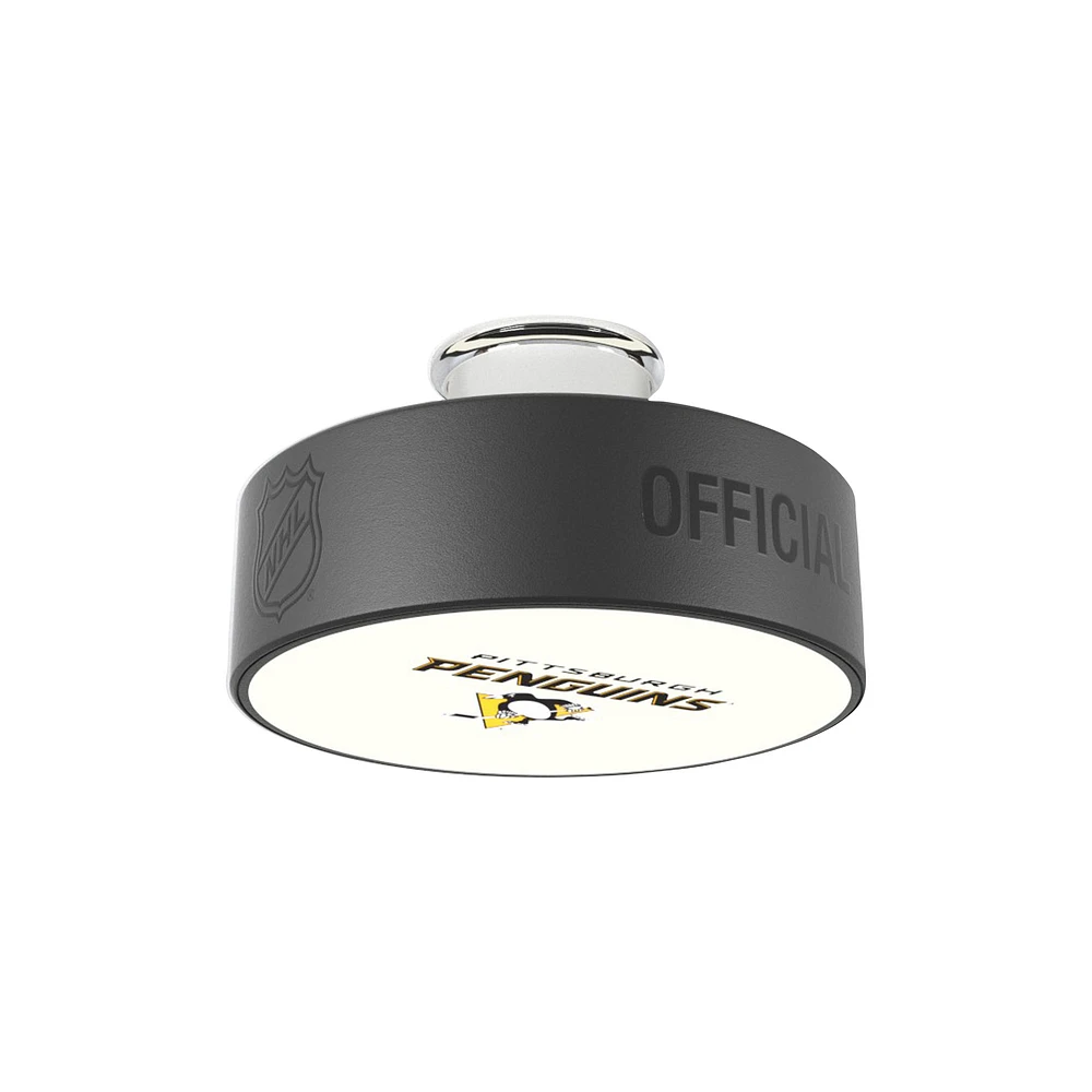 Pittsburgh Penguins Alternate Logo Hockey Puck Light
