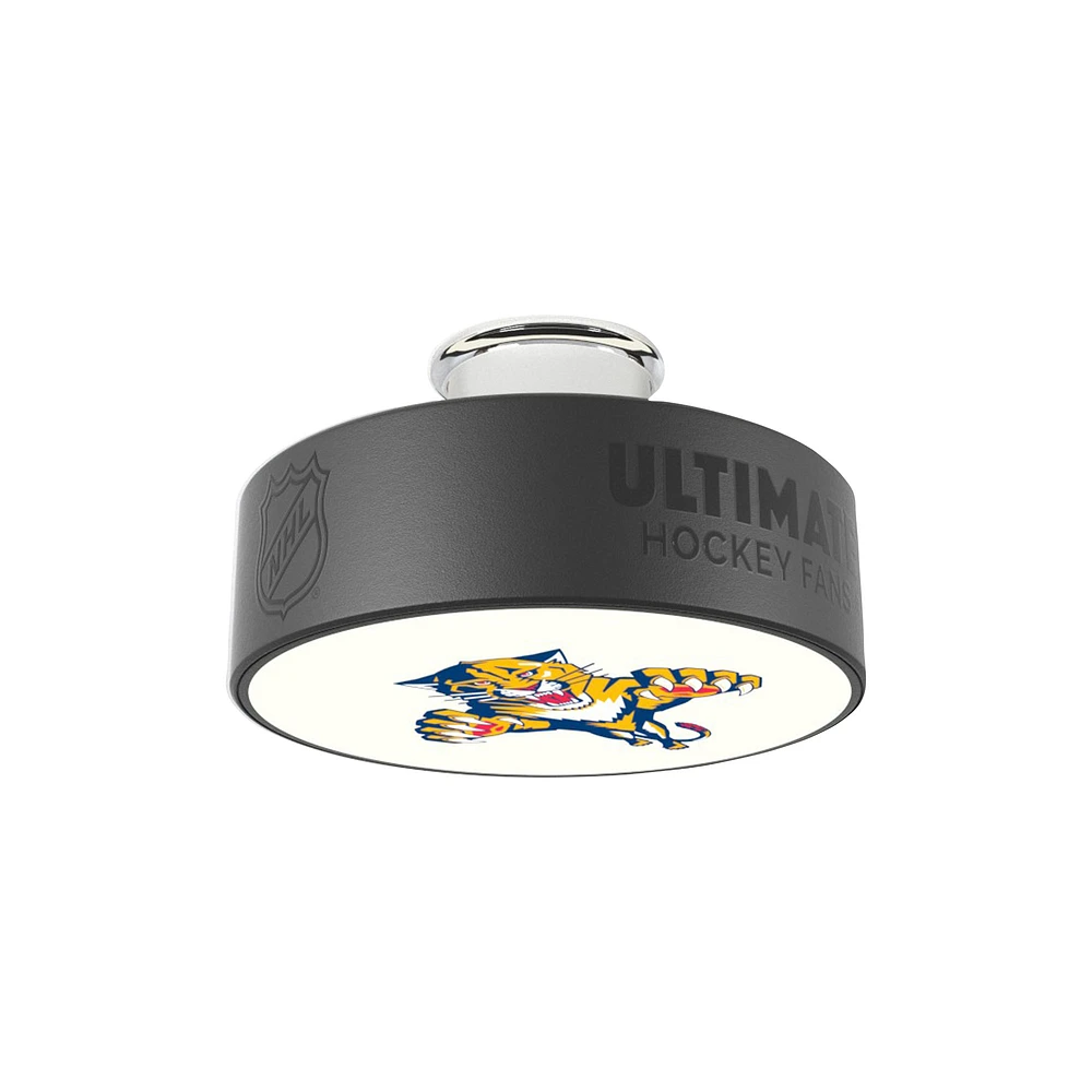 Florida Panthers Retro Logo Hockey Puck Light