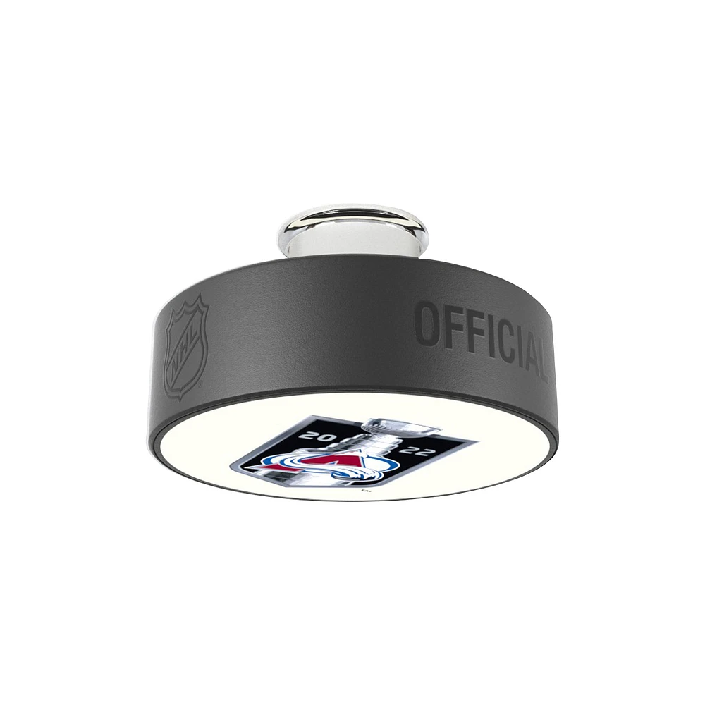 Colorado Avalanche 2022 Stanley Cup Champions Hockey Puck Light