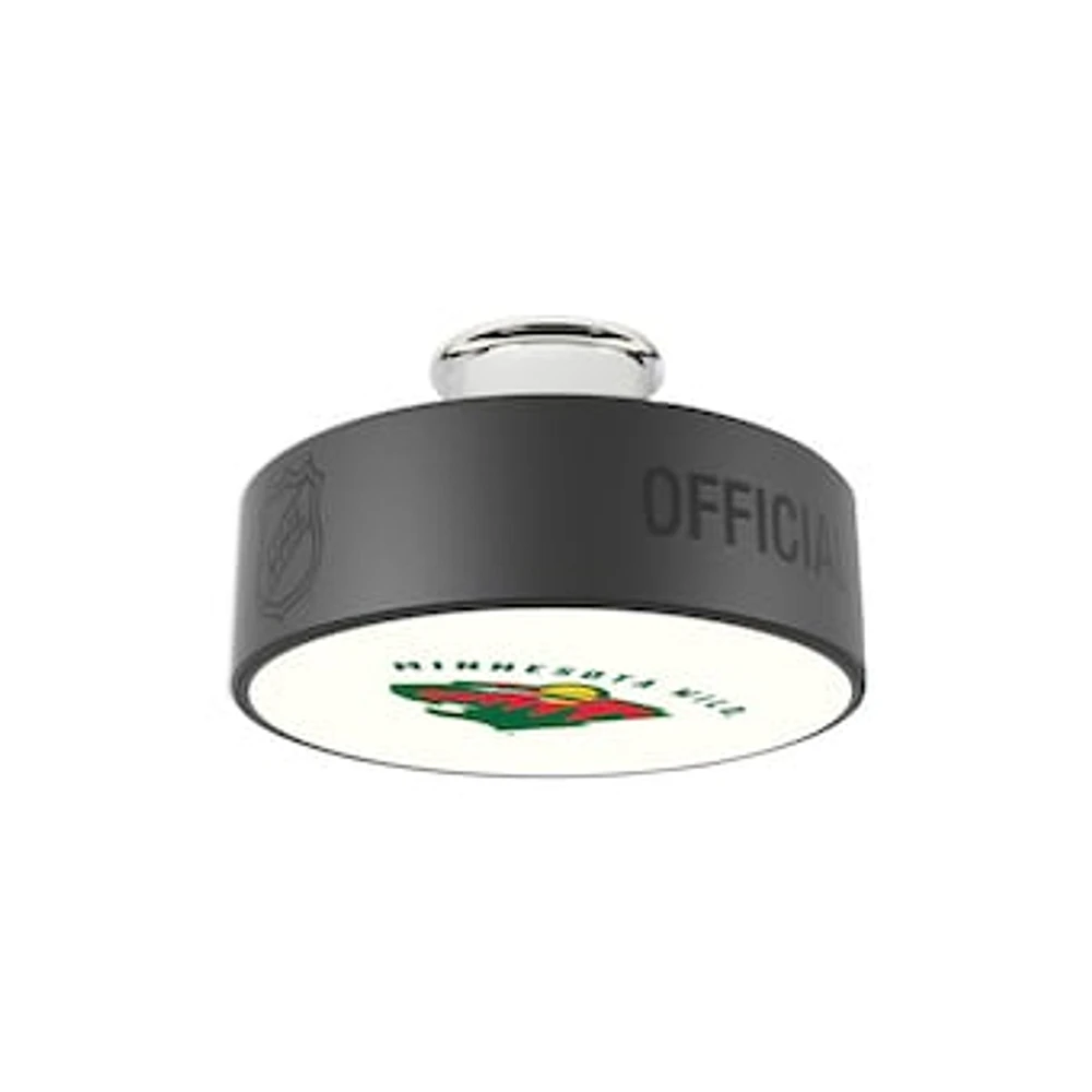 Minnesota Wild Secondary Logo Hockey Puck Light