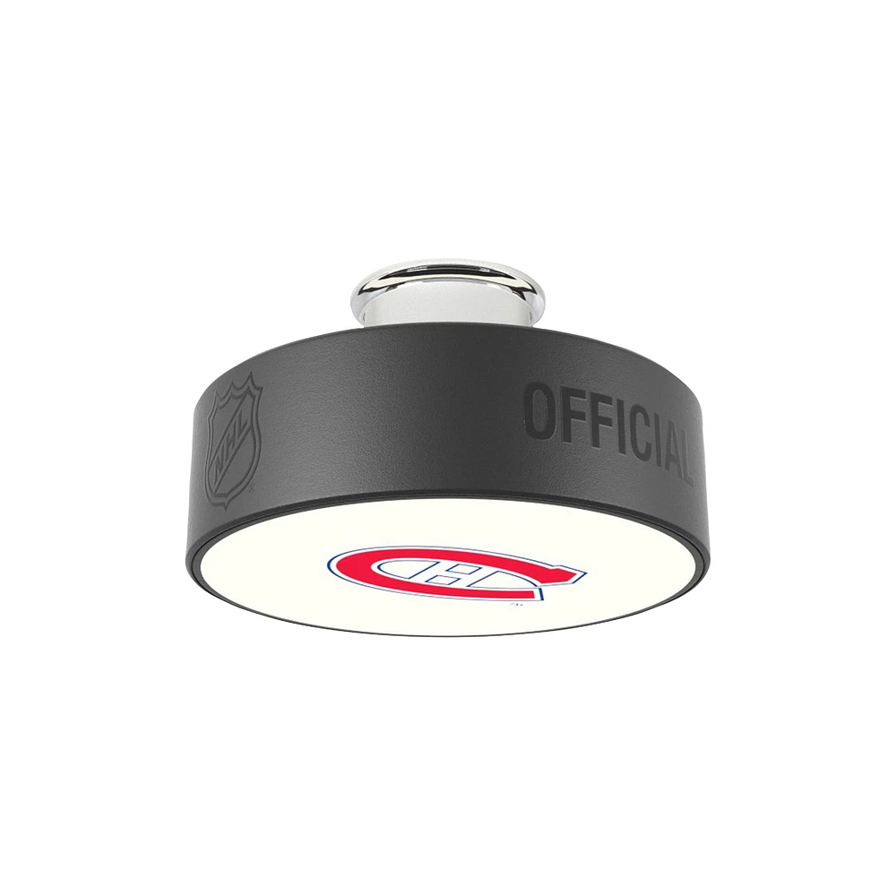 Montreal Canadiens Retro Logo Hockey Puck Light