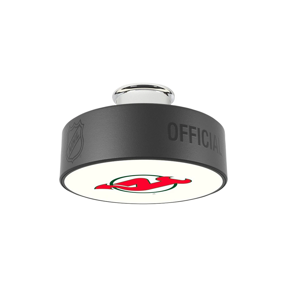 New Jersey Devils Retro Logo Hockey Puck Light