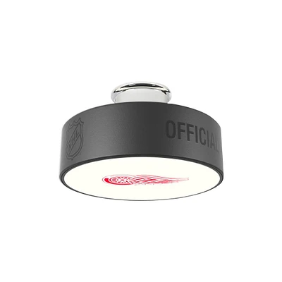Detroit Red Wings Primary Logo Hockey Puck Light