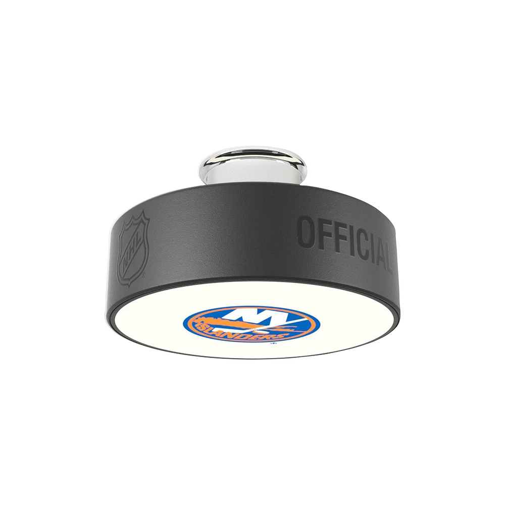 New York Islanders Primary Logo Hockey Puck Light