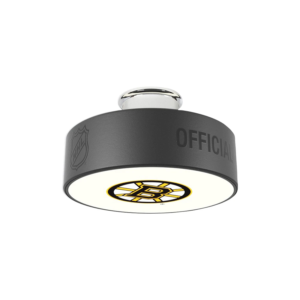 Boston Bruins Primary Logo Hockey Puck Light