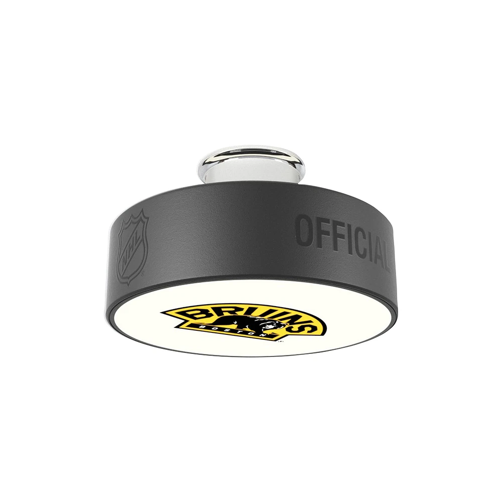 Boston Bruins Secondary Logo Hockey Puck Light