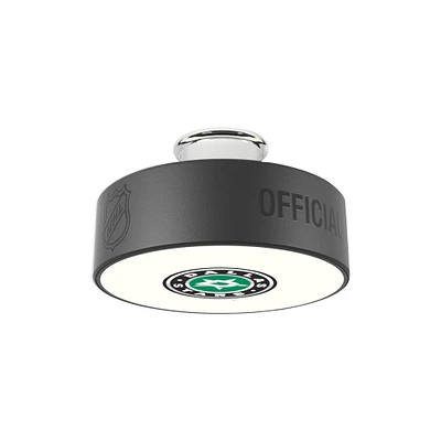 Dallas Stars Secondary Logo Hockey Puck Light
