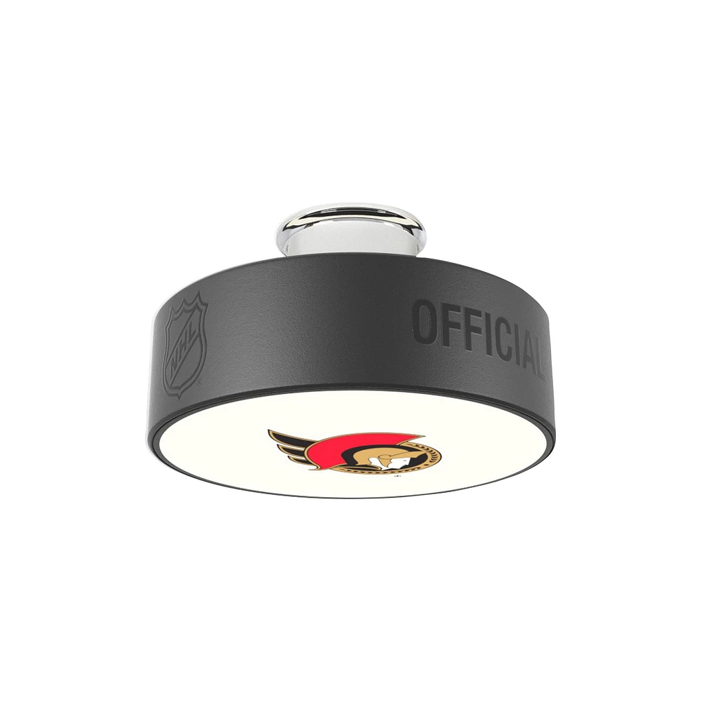Ottawa Senators Primary Logo Hockey Puck Light