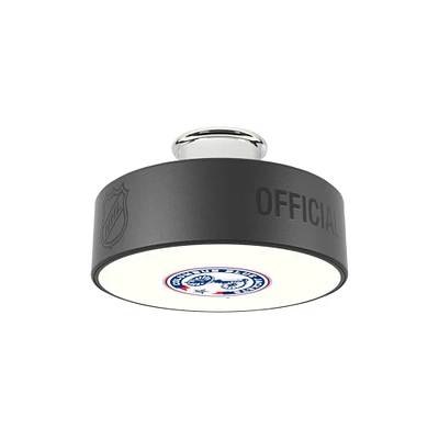 Columbus Blue Jackets Secondary Logo Hockey Puck Light