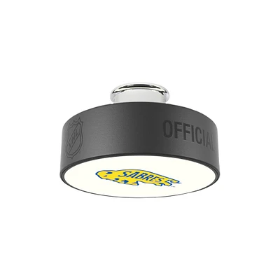 Buffalo Sabres Secondary Logo Hockey Puck Light