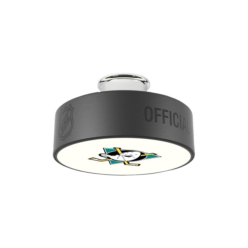 Anaheim Ducks Retro Logo Hockey Puck Light