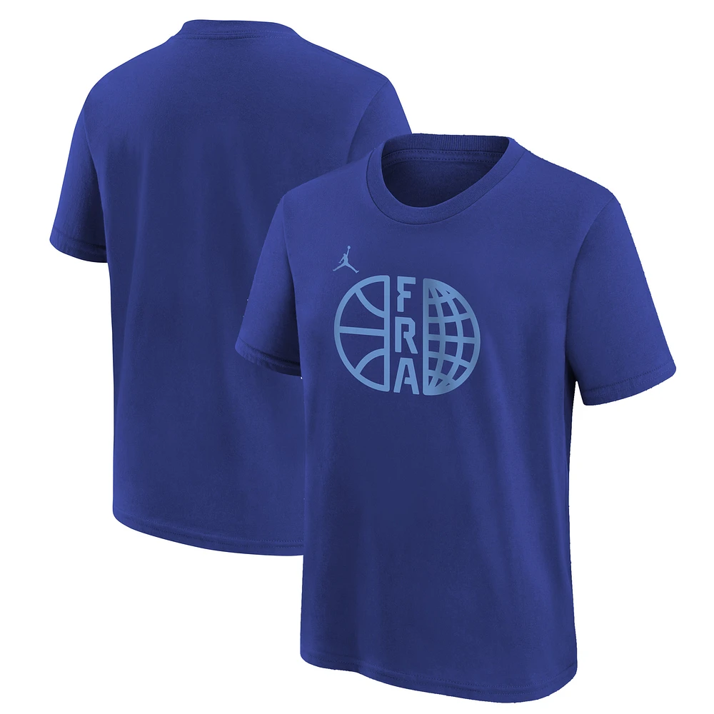Youth Jordan Brand Royal France Basketball Legend Performance T-Shirt