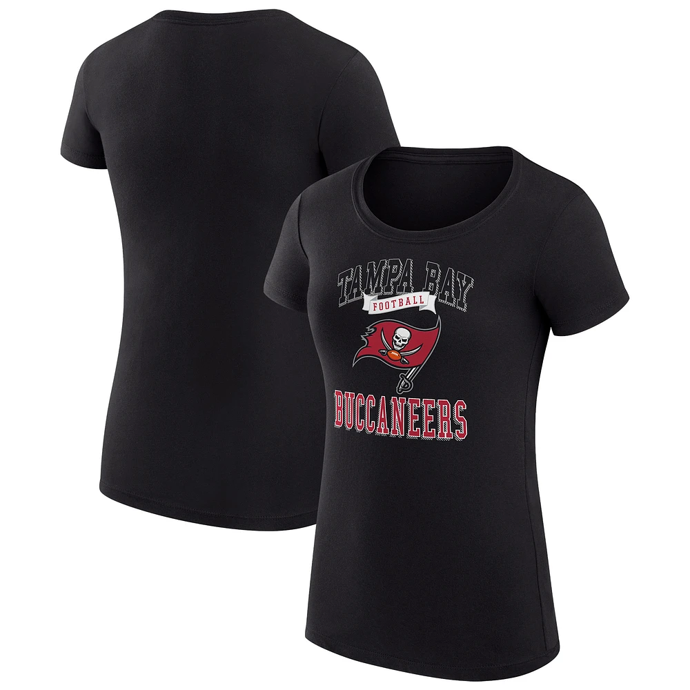 Women's G-III 4Her by Carl Banks Tampa Bay Buccaneers Super-Slim Fit Lightweight Team Logo Graphic T-Shirt