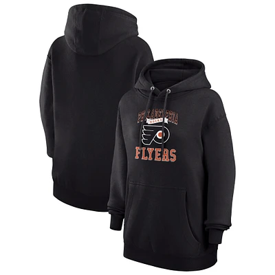 Women's G-III 4Her by Carl Banks Philadelphia Flyers Team Logo Tri-Blend Fleece Pullover Hoodie