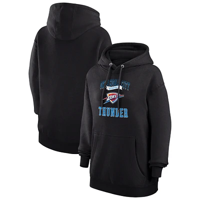 Women's G-III 4Her by Carl Banks Black Oklahoma City Thunder Graphic Fleece Pullover Hoodie