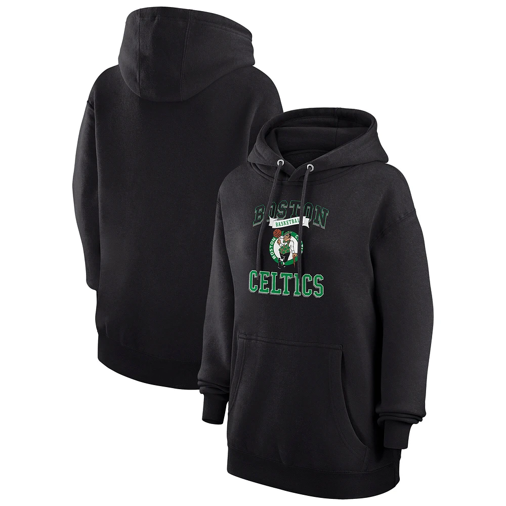 Women's G-III 4Her by Carl Banks Boston Celtics Graphic Fleece Pullover Hoodie